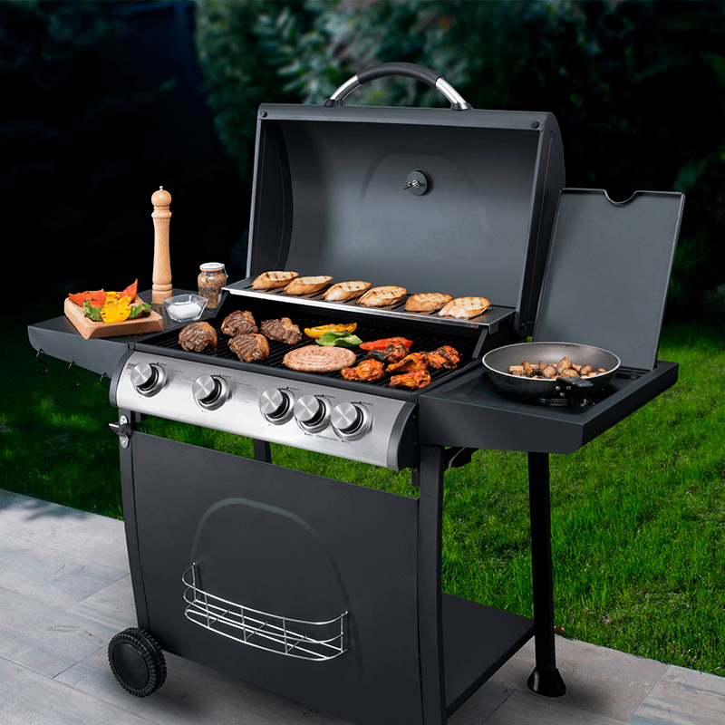 Indiana Parrilla 4 Quemadores Quemador Lateral BBQ Grill